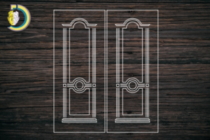 Decorative Door Design 31 CDR DXF Laser Cut Free Vector