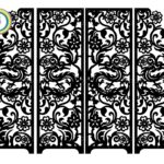 Decorative Screen Lattice Panel DXF Vector