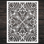 Decorative Screen Panel 101 CDR DXF Laser Cut Free Vector