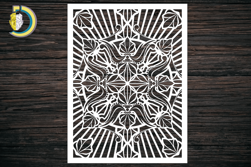 Decorative Screen Panel 101 CDR DXF Laser Cut Free Vector