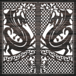 Decorative Screen Panel 127 CDR DXF Laser Cut Free Vector