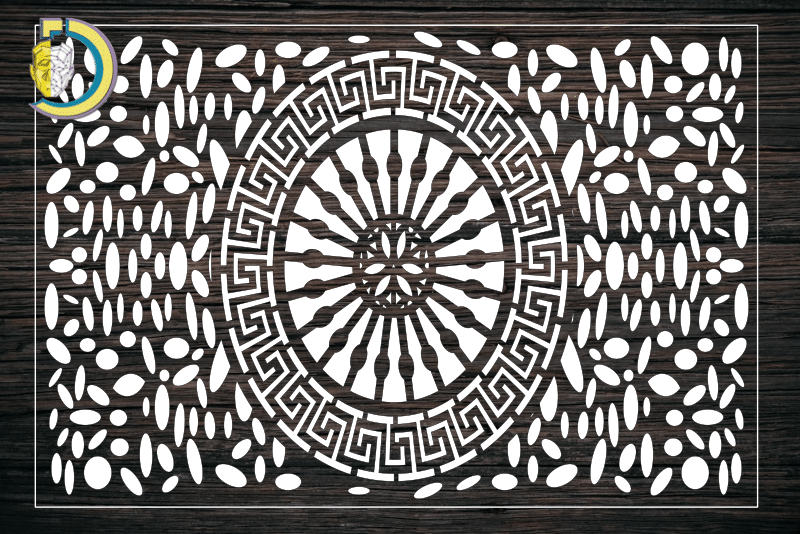 Decorative Screen Panel 134 CDR DXF Laser Cut Free Vector