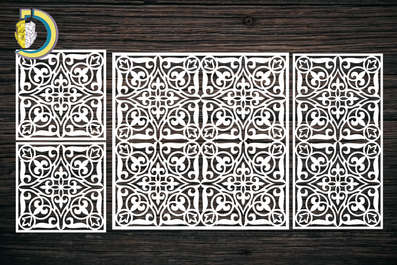 Decorative Screen Panel 84 CDR DXF Laser Cut Free Vector