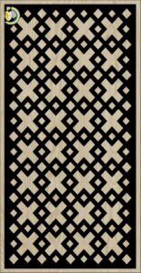 Decorative Slotted Panel 586 Pattern PDF File