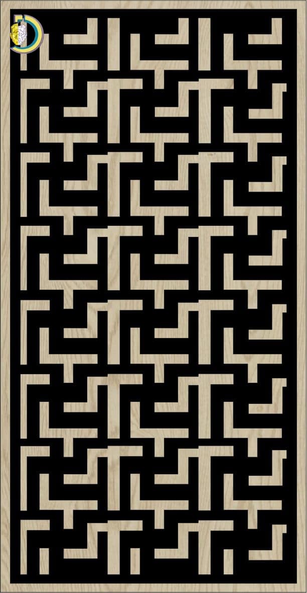 Decorative Slotted Panel 587 Pattern PDF File