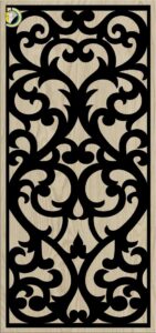 Decorative Slotted Panel 658 Pattern PDF File