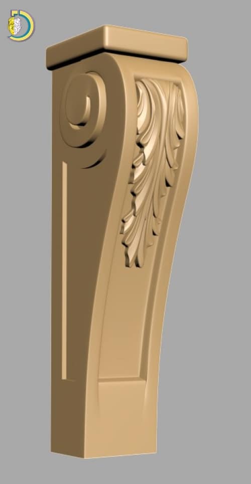 Interior Decor Capital 114 Wood Carving Pattern For CNC Router