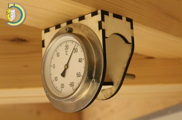 Laser Cut Bimetal Thermometer Wall Mount Free Vector