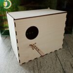 Laser Cut Bird Parrot Budgie Nest Breeding Box CDR Free Vector