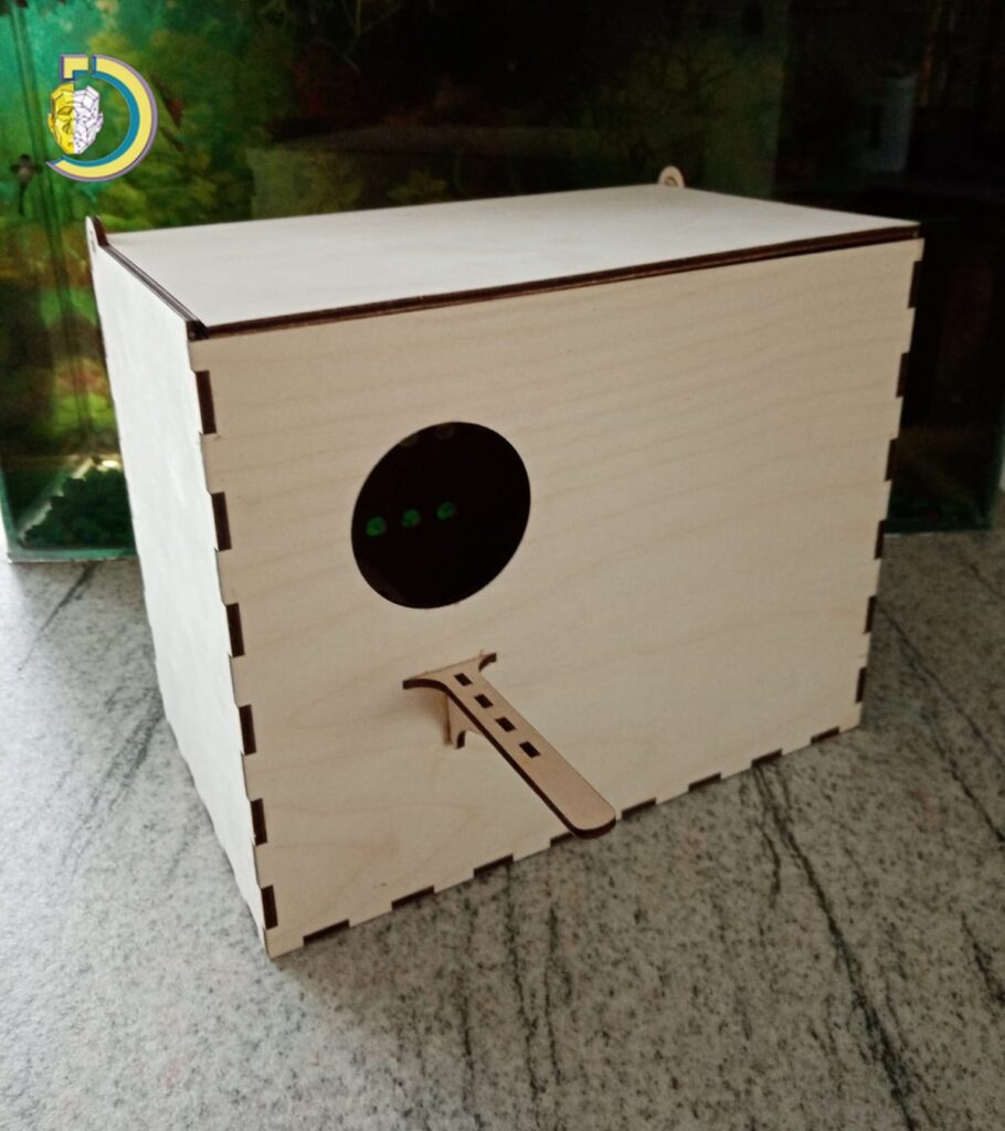 Laser Cut Bird Parrot Budgie Nest Breeding Box CDR Free Vector
