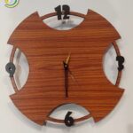 Laser Cut Contemporary Design Wall Clock CDR Free Vector