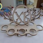 Laser Cut Easter Egg Display Stand Free Vector