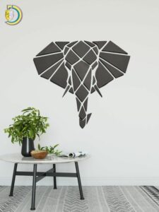 Laser Cut Elephant Head Wall Decor Free Vector