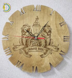 Laser Cut FC Zenit Saint Petersburg Wall Clock CDR Free Vector