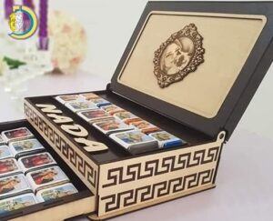 Laser Cut Fancy Drawer Box for Wedding Gift Free Vector