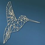 Laser Cut Geometric Hummingbird 2 SVG DXF Vector