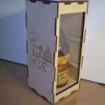 Laser Cut Gift Box Packaging For Alcohol Free Vector