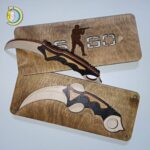 Laser Cut Karambit Knife CSGO Toy CDR Free Vector