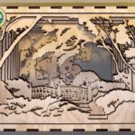 Laser Cut Landscape In A Box 3mm Free Vector