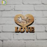 Laser Cut Love Heart Holding Hands Free CDR Vector