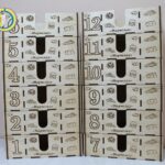 Laser Cut Napkin Holder With Spice Rack Free CDR Vector