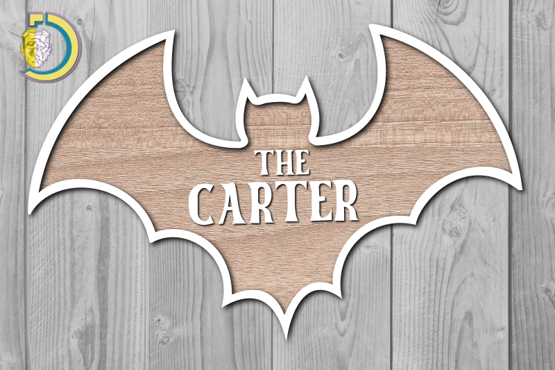 Laser Cut The Carter Bat Halloween Free Vector