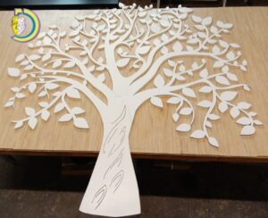 Laser Cut Tree CNC Design CDR DXF Free Vector