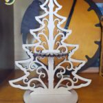 Laser Cut Tree Napkin Holder Free Vector