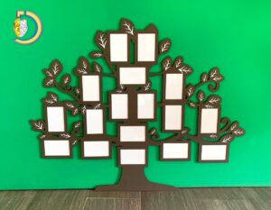 Laser Cut Tree Photo Frame Free Vector