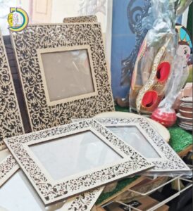 Laser Cut Wooden Decorative Frames Free CDR Vector