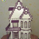 Laser Cut Wooden Toy Villa Doll House Free Vector