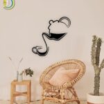 Tea Pot Wall Decor CDR Free Vector