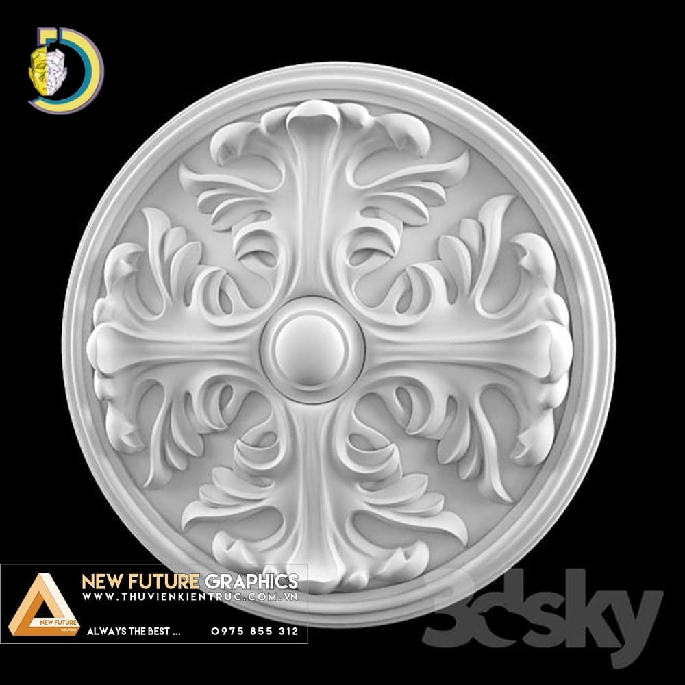 Wood Carving Pattern 15 STL Free Download 3D Model