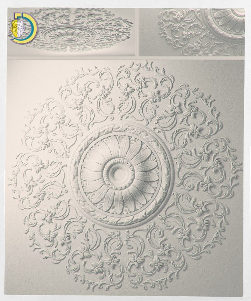 Wood Carving Pattern 28 STL Free Download 3D Model