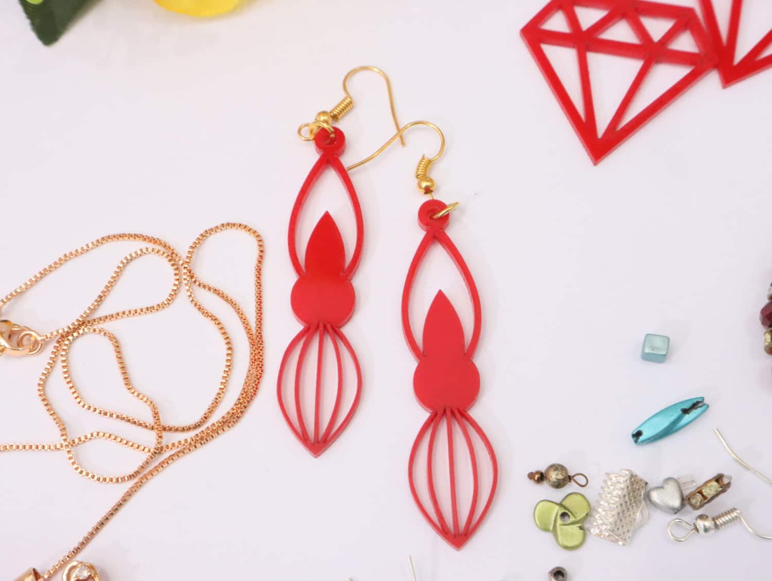 Acrylic-Dangle-Earrings